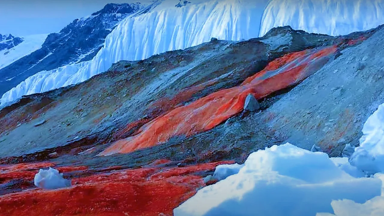 Krwawe wodospady: jak to niesamowite zjawisko w Antarktydzie od stulecia fascynowało naukowców.