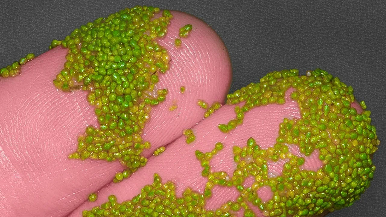 Wyglądem przypomina glony lub sinice, ale w rzeczywistości jest to najmniejszy kwiat na świecie, którego rozmiar wynosi mniej niż milimetr.